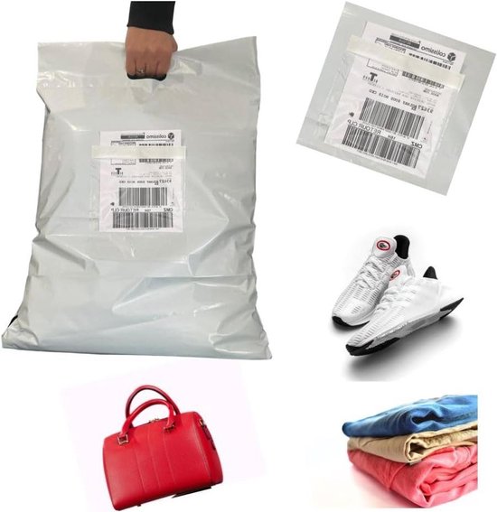 10 Sacs Postaux Extra Résistants 61x91.4 Cm - Auto-adhésifs, Imperméables - Pour Vêtements, Colis, Rangement