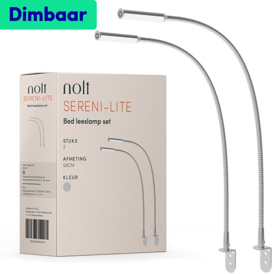 Meanyee Aanraakschakelaar, traploos dimbaar (0-3 W), flexibele zwanenhals, leeslamp, wandlamp, wandlamp, bedlamp, oogverzorging, nachtlampje (warm wit 3000-3200K