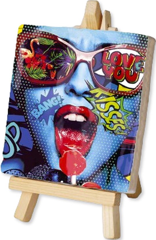 Kunsttegeltje - Lollypop - Met Houten Ezeltje