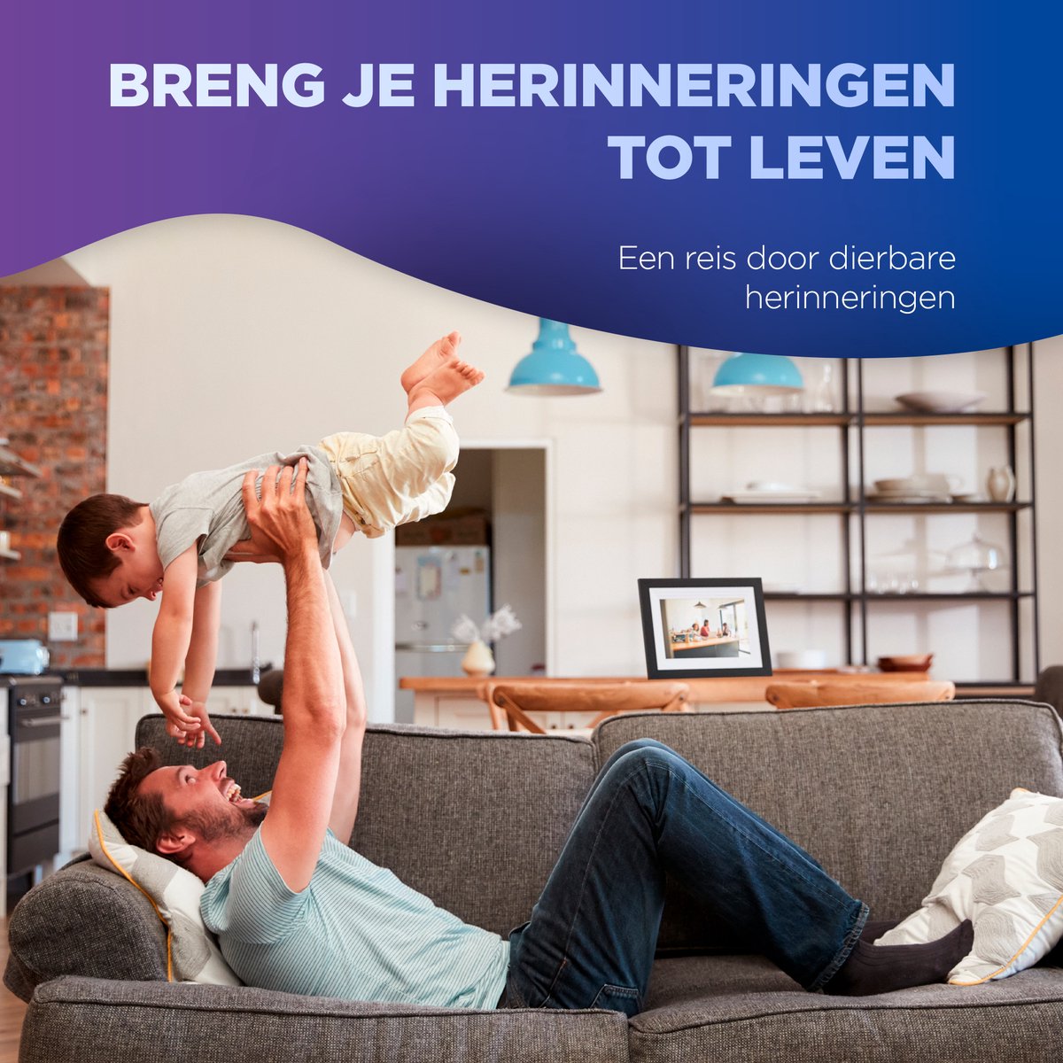 Chillsy Digitale Fotolijst met App - 10.1 Inch - Fotokader - afbeelding 2