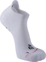 RØFF SOCKS® Grip Socks Voetbal - Chaussettes de sport courtes - Chaussettes de course - Pack de 2 - Sans couture - Socquettes - Katoen biologique - Wit - Taille 35-38
