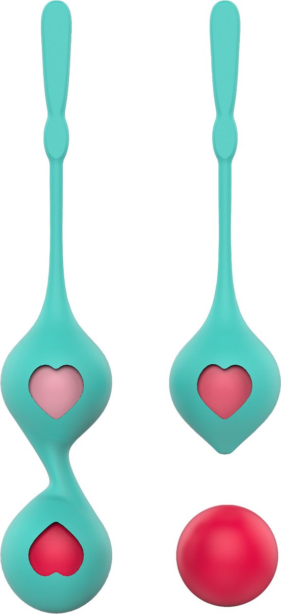 Limitless - KB2 - Vibrerende Vagina Balletjes Set - Turquoise