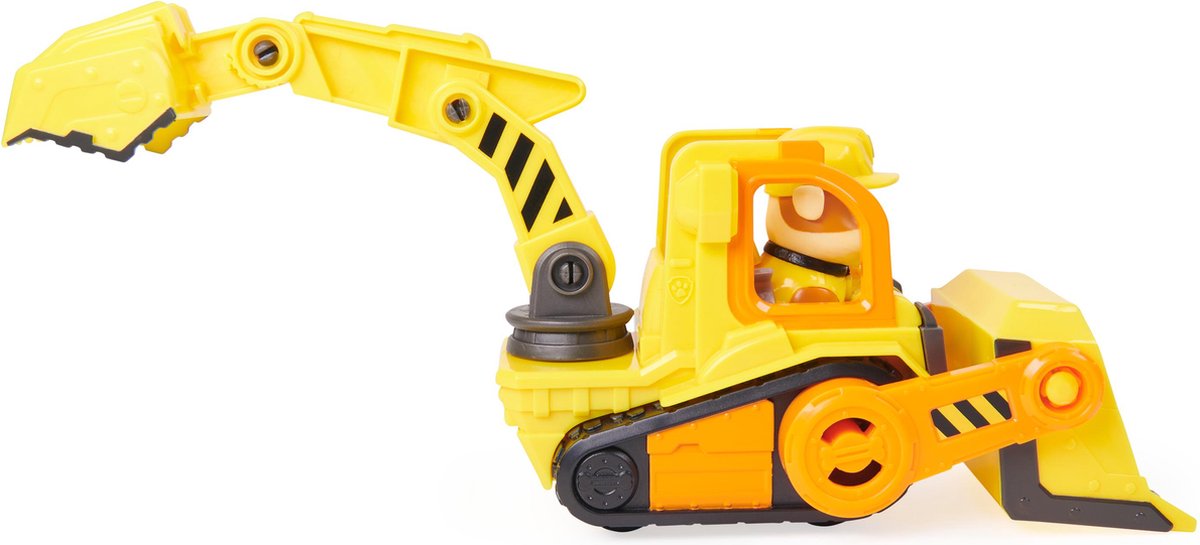 Rubble & Crew - Rubble’s Bulldozer met speelfiguur en beweegbare onderdelen - PAW Patrol speelgoed — afbeelding 17
