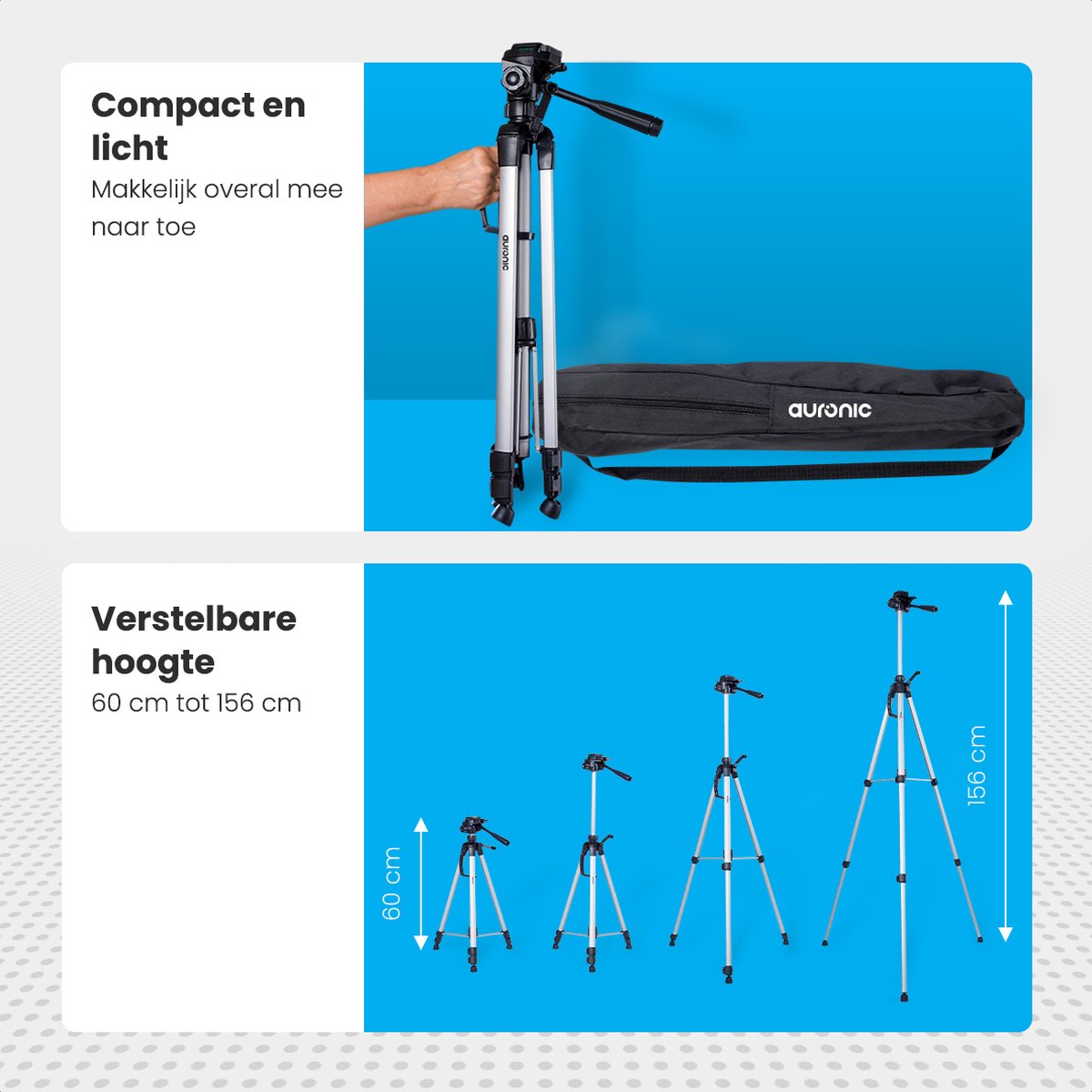 Auronic Tripod - Universeel Camera Statief thumbnail 4