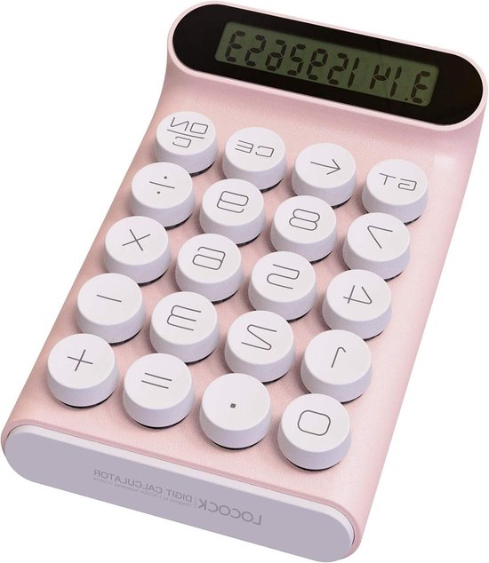 Diyeeni Mechanische Schakelaarcalculator, 10 Cijfers Groot LCD-scherm