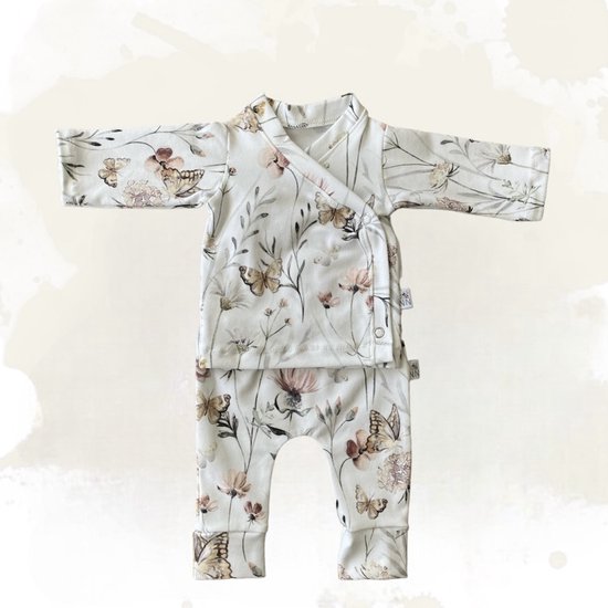 Prematuur kledingsetje Vlinders - NeoNurses Babykleding - Baby cadeau - Kraam cadeau - Babyshower cadeau - maat 42