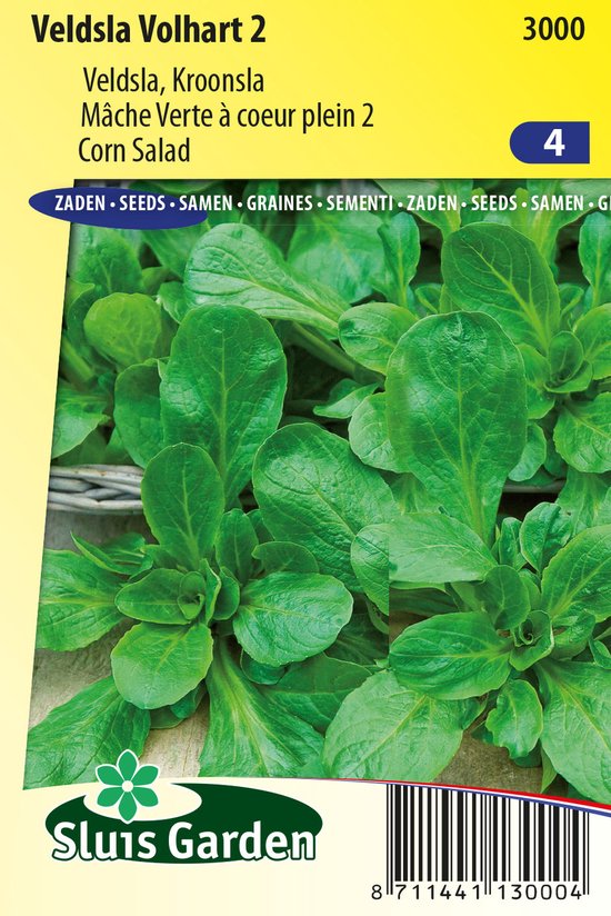 Veldsla Volhart 2, verse groene bladeren.