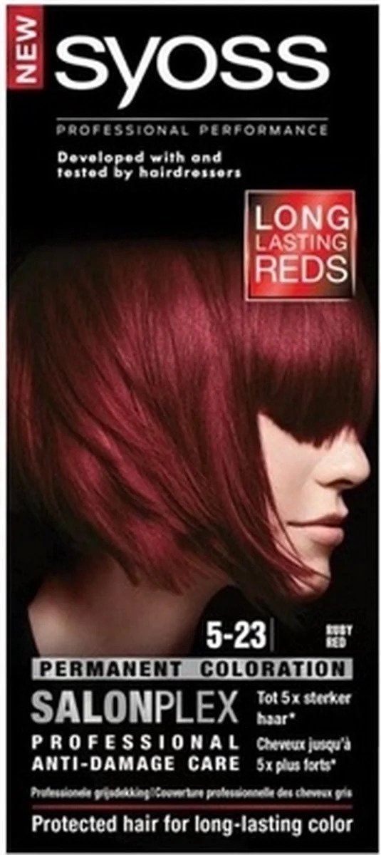 3x SYOSS Color baseline hair dye 5-23 Ruby Red