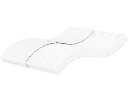 vidaXL - Schuimmatras - hardheid - H2 - H3 - 160x200 - cm - wit