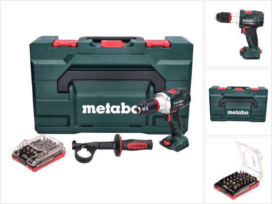 Metabo BS 18 LTX BL I accuboormachine 18 V 130 Nm borstelloos + bitset 32-delig + metaBOX - zonder accu, zonder oplader