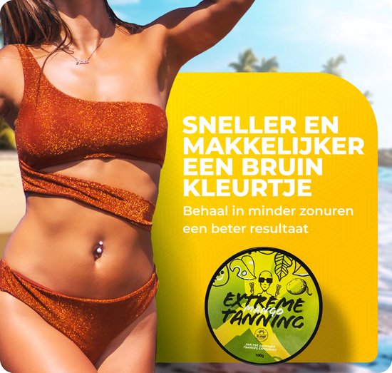 Bronzage extrême | Brun brillant | Beurre de bronzage| rayons de soleil | Banc solaire | À la boutique | Brunissage plus rapide | Crème solaire | Crème solaire