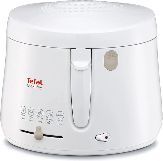 Tefal Maxi-Fry - Friteuse - Vrijstaande Frituurpan - 2,1 liter - 1900W - Wit