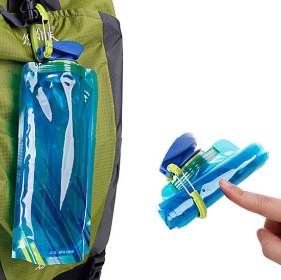 Sacs à eau réutilisables - Sac à eau - Bouteille d'eau - Festival - Durable - Pliable - 4 pièces