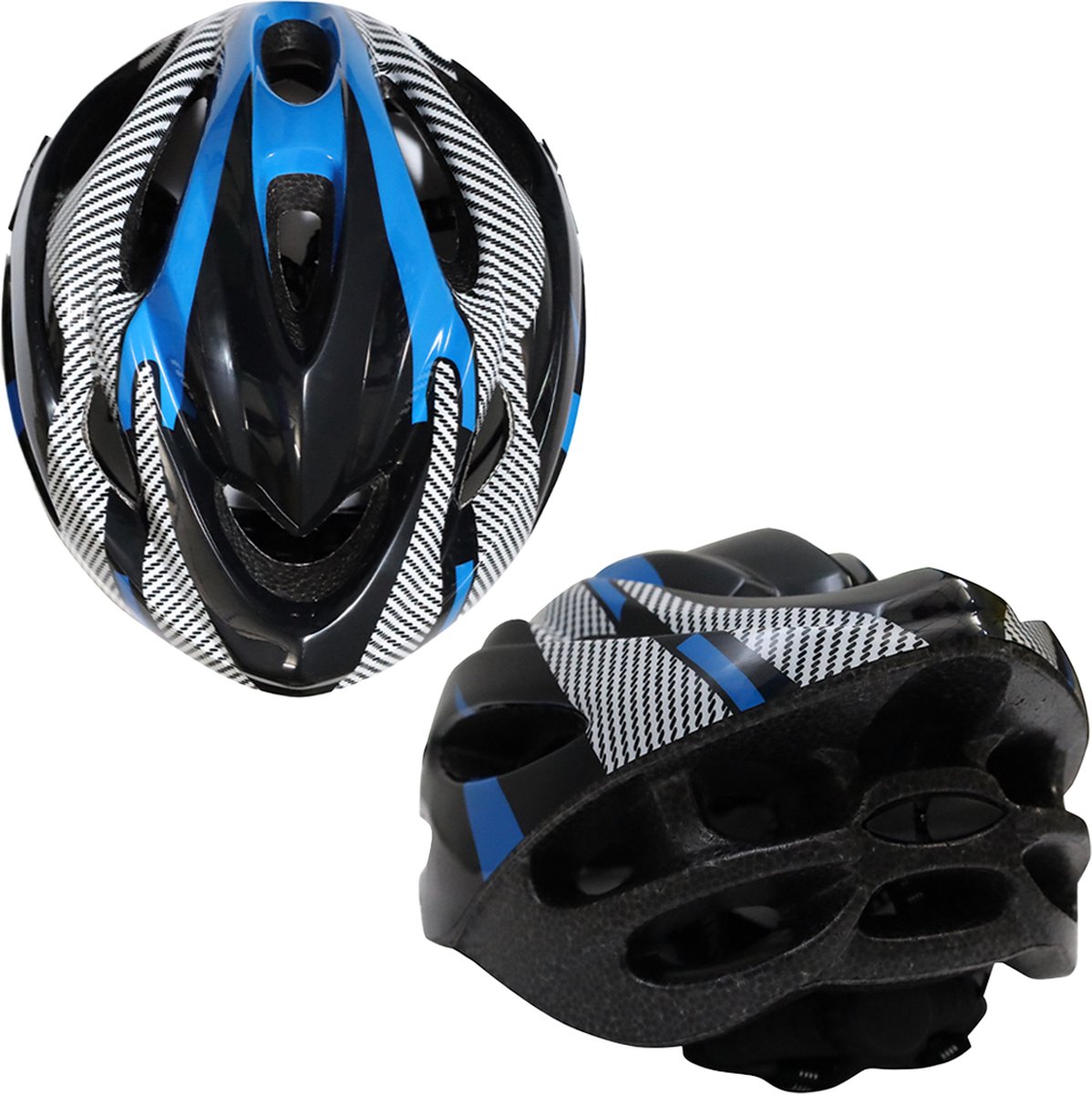 Endless EL1049 Hoge Kwaliteit Fiets- en Skatehelm met Verstelbare Riem | Blauw | Materiaal: Polycarbonaat, EPS | Met Binnenkussen voor Comfort | Voor Volwassenen, Vrouwen en Mannen