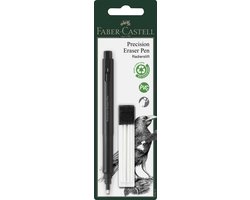 Faber-Castell gumpen - Precision - zwart - inclusief navulgummen - FC-185610