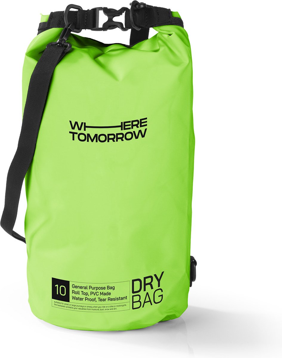 Where Tomorrow PVC dry bag Style 01 10L groen
