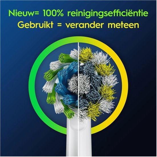 Oral-B Cross Action Pro - Opzetborstels - Met CleanMaximiser Technologie - 4 Stuks
