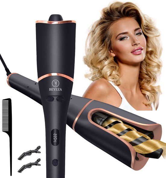 Beyeza Automatische Krultang - 5 in 1 Krultangen - Krulborstel Roterend - Incl. Haarkam, haarklem - Haarkruller Automatisch - Hair Curler - Airstyler