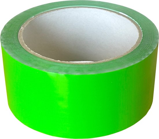 Ruban acrylique PP. Vert. 50 mm x 66 mètres. 6 rouleaux (020.0808)