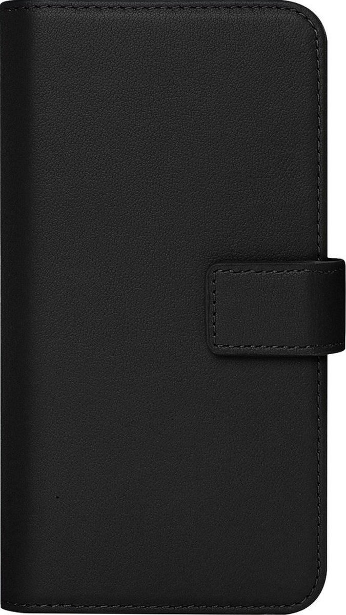 Caseuals 2-in-1 Echt Lederen Portemonnee/Boekhoesje met MagSafe - Krachtige magneetsluiting - geschikt voor MagSafe Apple iPhone 15 - Zwart