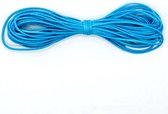 Waxkoord / koord | blauw | 5 meter | 1 mm