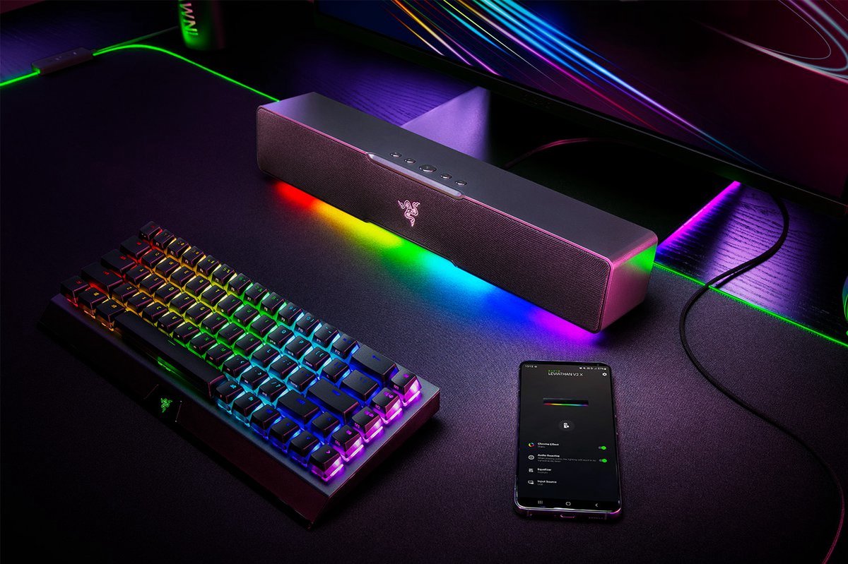 Afbeelding 3 van Razer Leviathan V2 X - PC Gaming Soundbar - USB-C Aansluiting - Bluetooth 5.0 - RGB - Zwart