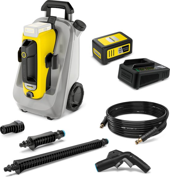 Mobiele accu hogedrukreiniger Kärcher OC 6-18 – 24 bar middendruk, 12L watertank, 18V 5.0Ah accu, snellader
