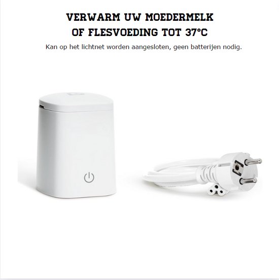 Flessenwarmer - Flessen Sterilisator Inclusief 5 Adapters - Flesverwarmer Baby Met Lekvrij Ontwerp van Tommy Teleshopping — afbeelding 3