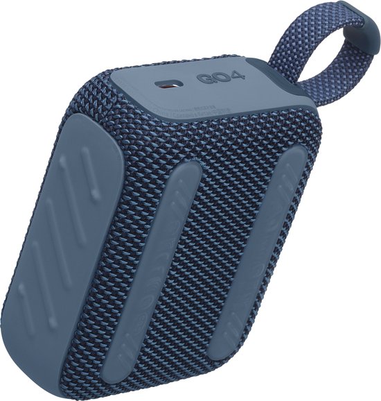 JBL Go 4 - Draadloze Bluetooth Mini Speaker - Draadloos Muziek Box - 7 uur - IP67 - Waterbestendig - Blauw