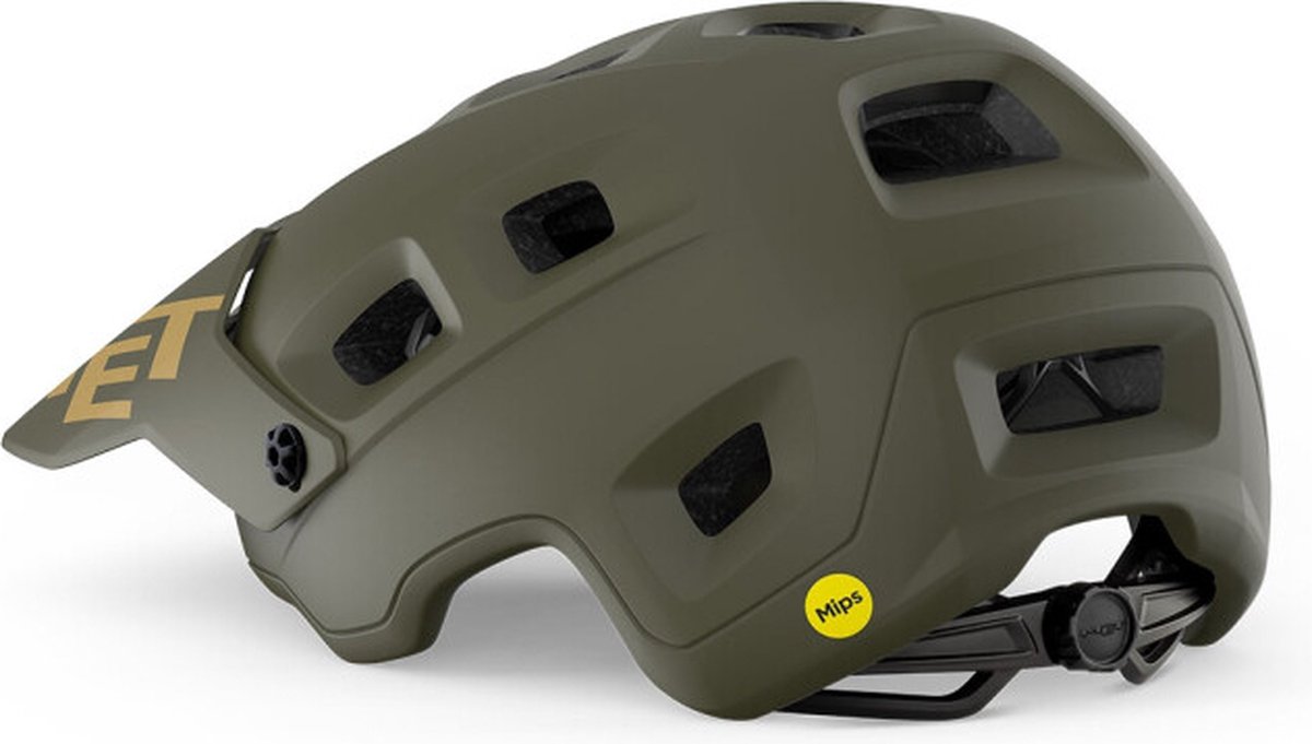 Fietshelm MET Terranova mips dark olive opaco 3HM124 GN1 - Maat M 56/58cm