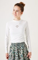 GARCIA Meisjes Chest print T-shirt Wit Long mouw