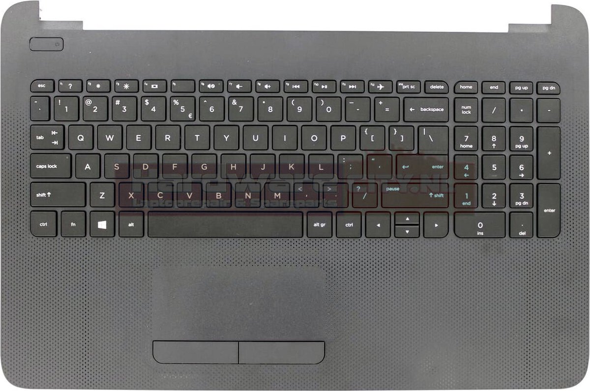 Topcover / Palmrest incl. keyboard geschikt voor HP 15-ac172nd (US/NL Qwerty)