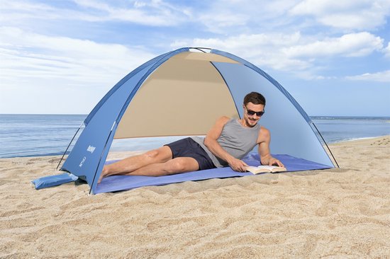 Bestway Pavillo Strandtent 2 Persoons - UV80 Zonbescherming incl. Tentharingen - Zandzakken voor Stabiliteit - 200 cm x 120 cm x 95 cm van Bestway — afbeelding 2