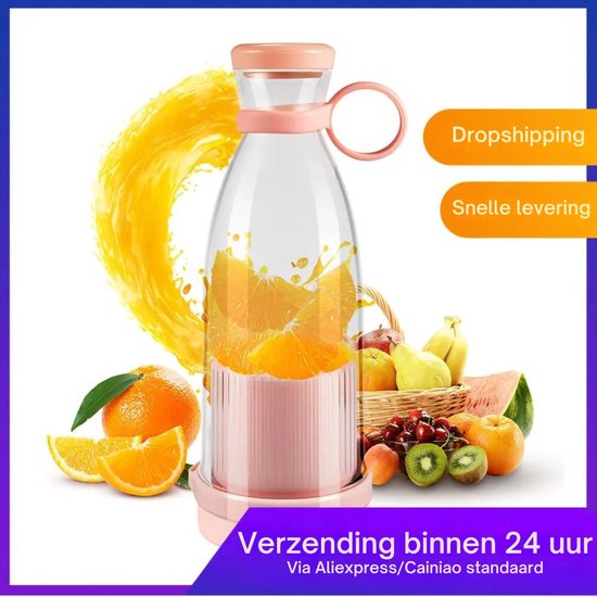 Mini Blender - Blender to go - Smoothie Maker - Draagbare Blender - Oplaadbare mini Blender - Portable Blender - Lichtgewicht - Blender draadloos - Blender - Blenders - Blender smoothie - Keukenmachines - Roze van MINI — afbeelding 5