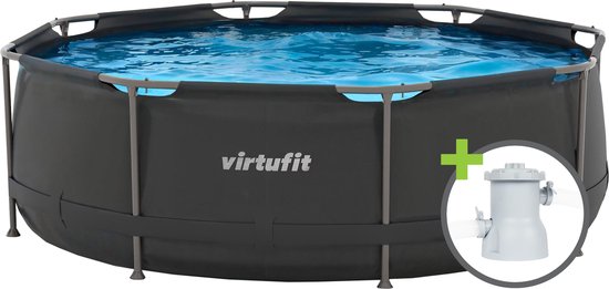 VirtuFit Rond Zwembad 244 cm - Zwembaden - Eenvoudig op te zetten ...