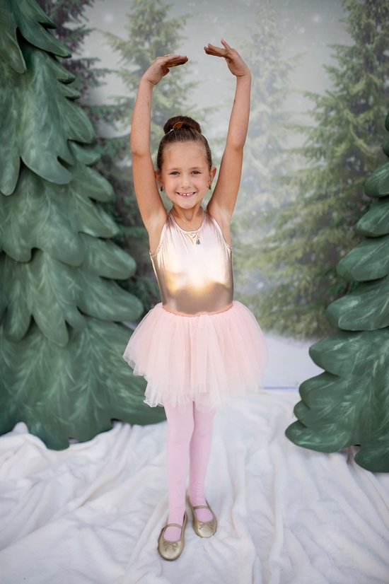 Great Pretenders Verkleedkledij Tutu Ballet jurk - 5/6 jaar - Rose Gold - Maat 5-6 jaar