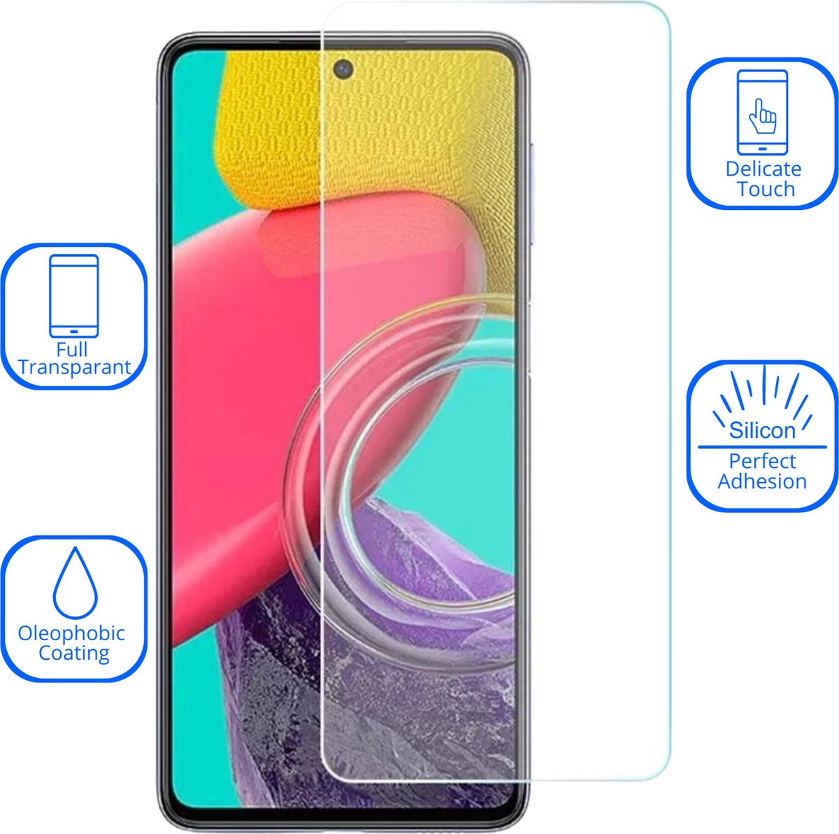 Beschermlaagje - Geschikt voor Iphone 15 plus - Tempered Glass - Screenprotector