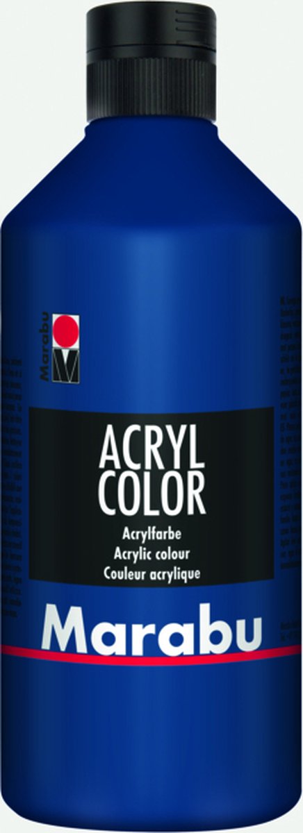 Marabu 12010075053 acrielverf 500 ml Blauw Koker