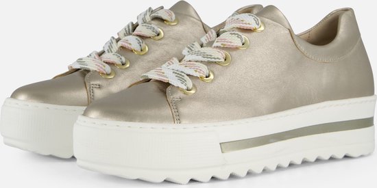 Foto: Gabor sneakers goud leer dames maat 39