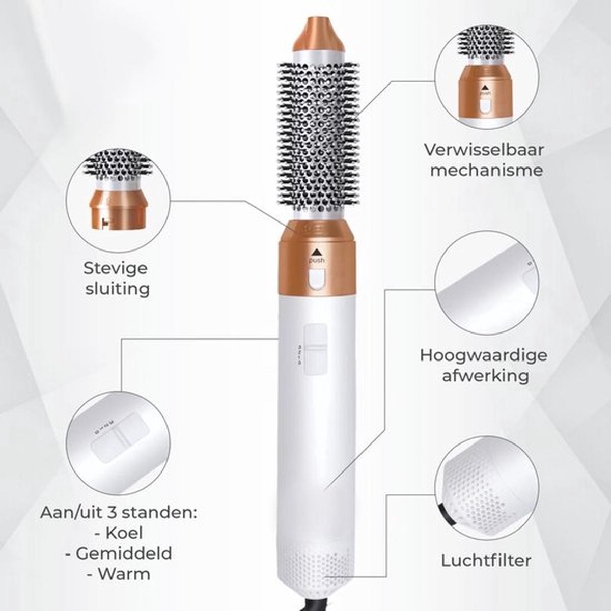 Luxe 5 in 1 Multistyler - Krultang - Multistyler - Luxe - €49,95