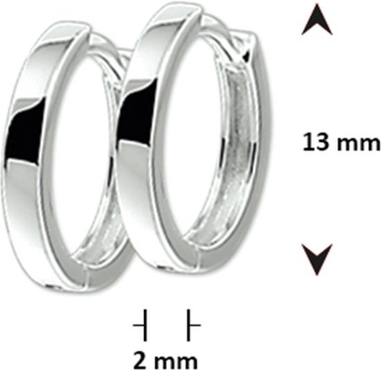 GLAMS - Boucles d'oreille à clapet Plates - Argent