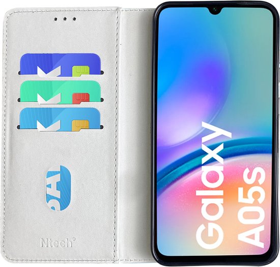 Coque adaptée au Samsung Galaxy A05s Bookcase avec imprimé papillon Blauw