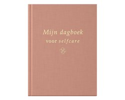 Omslag van Fyllbooks - Dagboek voor Selfcare - Invulboek - Linnen Cover - Roze met Goudfolie