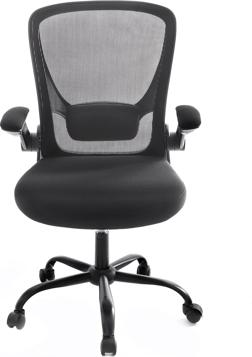 Ergonomische Bureaustoel – Kunststof – Rugleuning Verstelbaar – Mesh – Zwart thumbnail 4