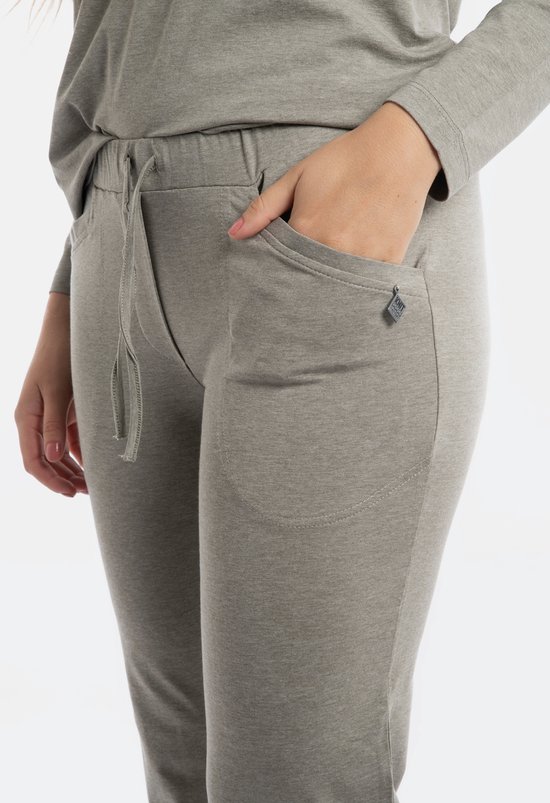 Knit Factory Lily Pants - Pantalon avec poches latérales - Pantalon long - Pantalon pour le printemps, l'été et l'automne - Zwart - L