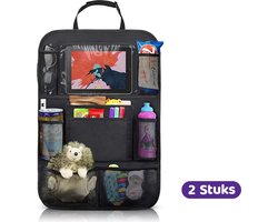 Auto Organizer - Auto Organizer Kind - Autostoel organizer - Incl Tablethouder - Zwart