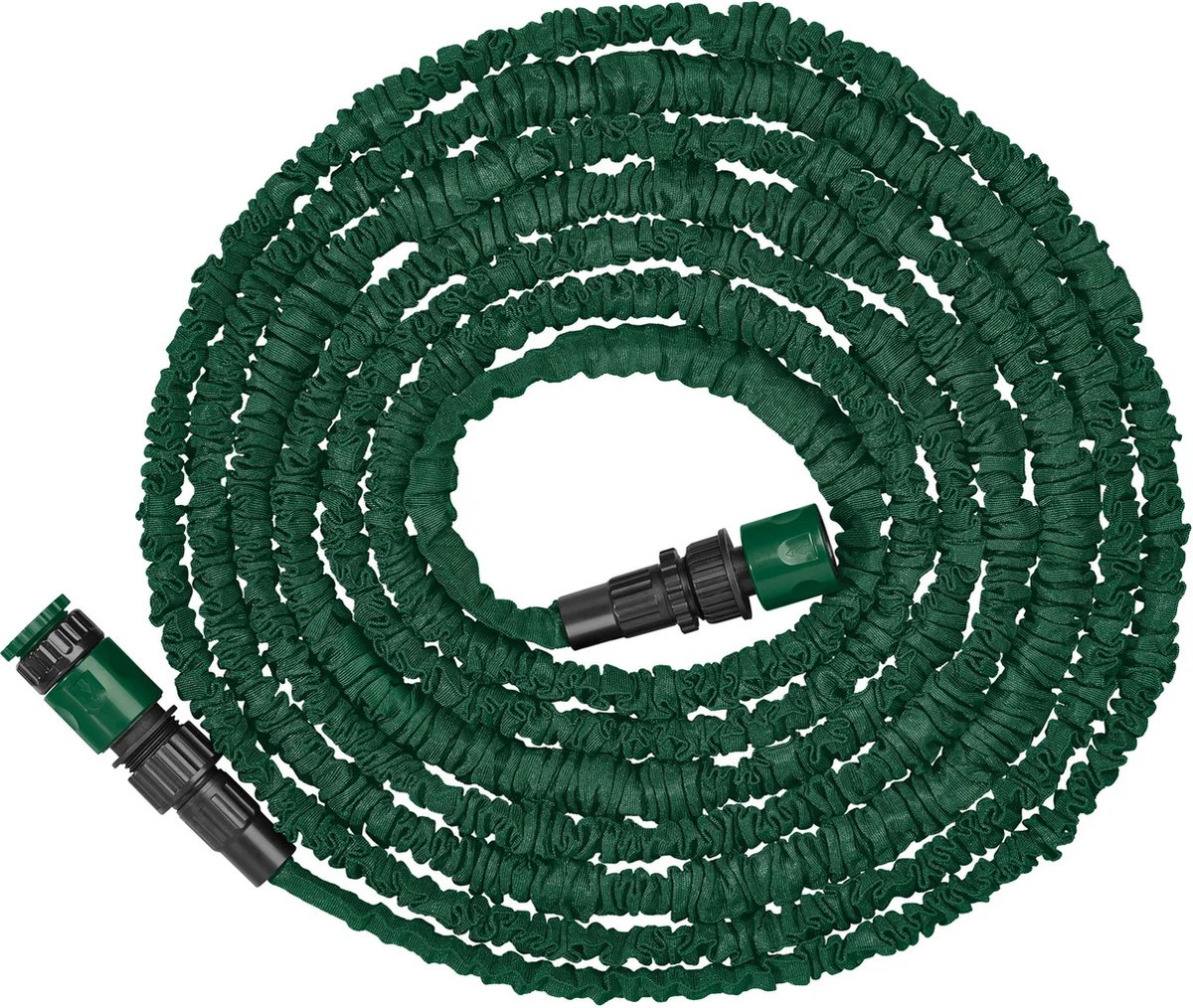 Parkside Flexibele Tuinslang - 15m - Weer- En UV-Bestendig - Click system - Knikbestendig - Licht en Ruimtebesparend