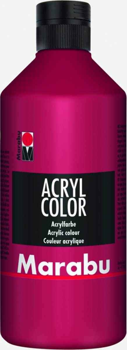 Marabu 12010075032 acrielverf 500 ml Rood Koker