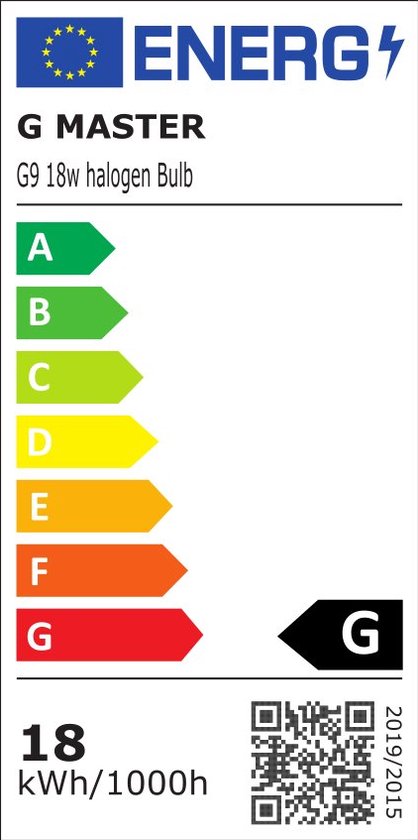 G Master - PRO G9 Halogeen lichtbron - 230V - Dimbaar - 18w (vervangt 25W) - Halogeen lamp -(6 STUKS)