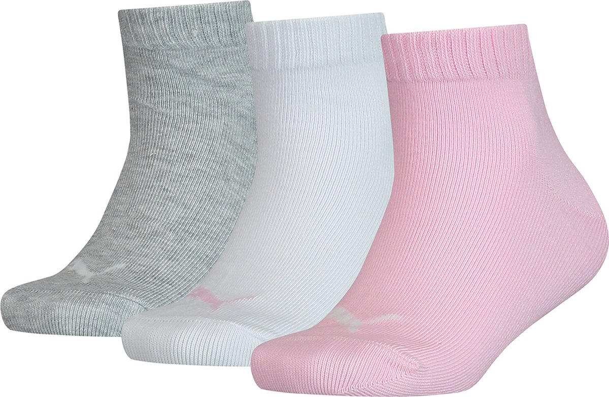 Puma 6-Pack Vrolijke Kindersokken Kleurrijke Quarter Heren Dames rose water – 194011001 Rosewater